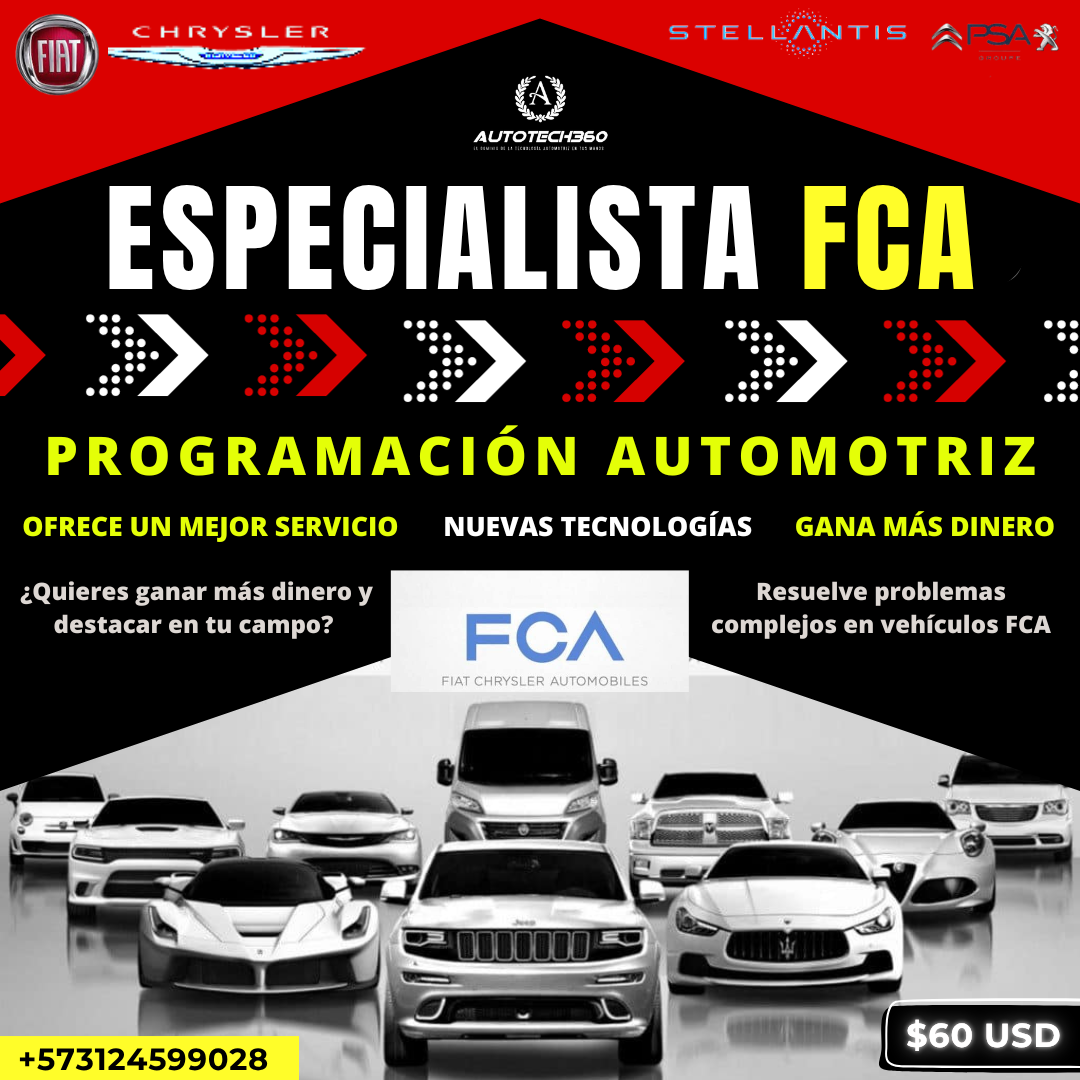 Curso Especialista Chrysler, Jeep, Dodge, RAM, FCA, Stellantis