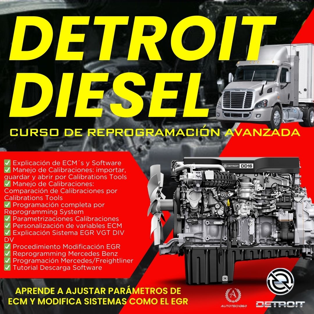 Curso de Reprogramación Avanzada de Motores Detroit Diesel