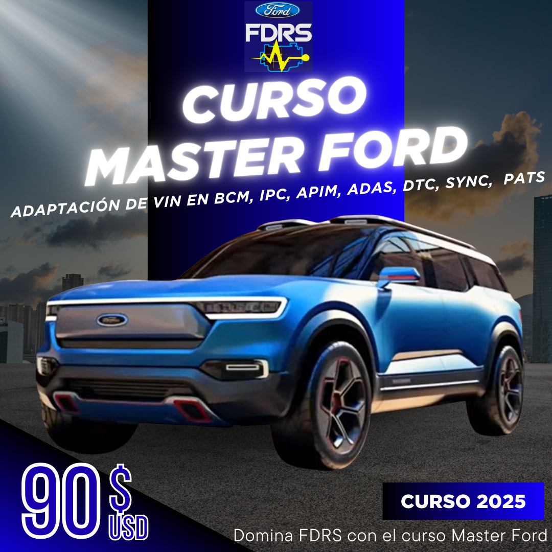 Master Ford FDRS Programación de Módulos y Adaptación de VIN